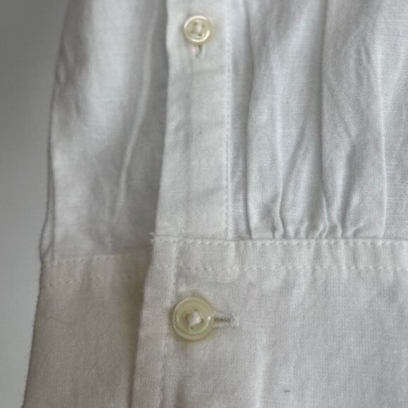 JCREW LINEN TIE  FRONT BLOUSE - Picture 3 of 4